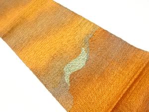 紙布変わり織抽象模様織出し袋帯